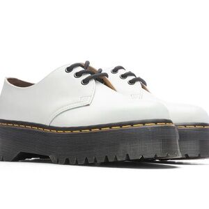 Whitest, Martens Platform Lace-Up Oxford Women's Shoes There are two scuffs.